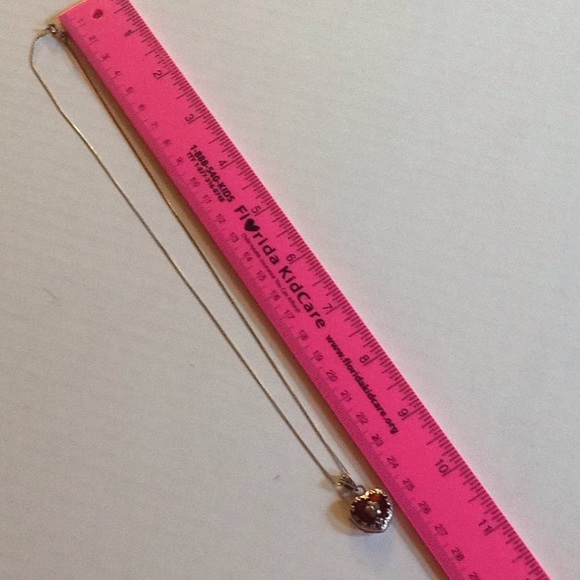 Sterling 925 Silver Red Marcacite Heart LOCKET & Necklace 925 sterling silver - Picture 8 of 8